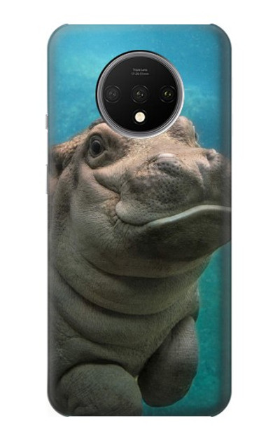 S3871 Cute Baby Hippo Hippopotamus Case Cover Custodia per OnePlus 7T