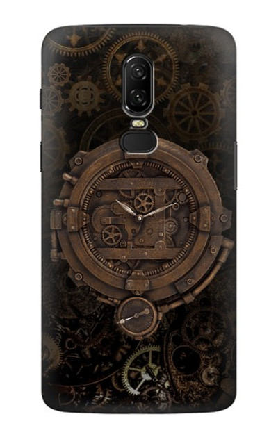 S3902 Steampunk Clock Gear Case Cover Custodia per OnePlus 6