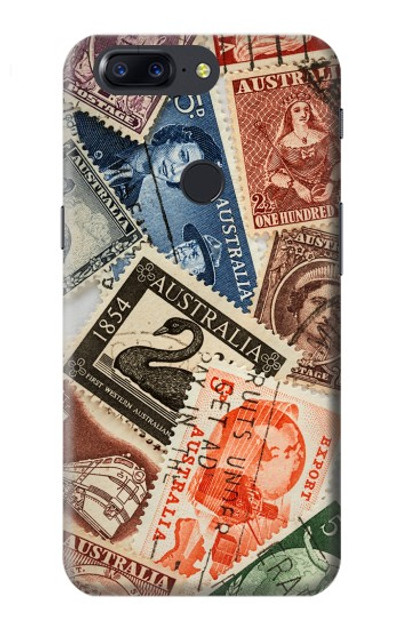 S3900 Stamps Case Cover Custodia per OnePlus 5T