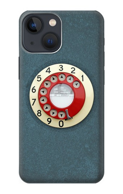 S1968 Rotary Dial Telephone Case Cover Custodia per iPhone 14