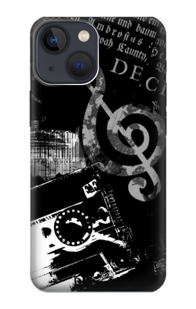 S3197 Music Cassette Note Case Cover Custodia per iPhone 14