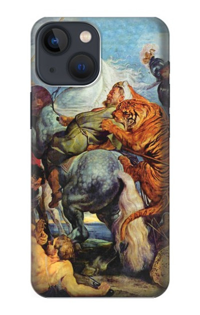 S3331 Peter Paul Rubens Tiger und Lowenjagd Case Cover Custodia per iPhone 14