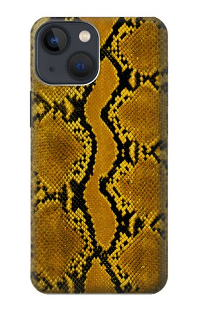 S3365 Yellow Python Skin Graphic Print Case Cover Custodia per iPhone 14