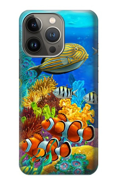 S2568 Sea Seabed Fish Corals Underwater Ocean Case Cover Custodia per iPhone 14 Pro