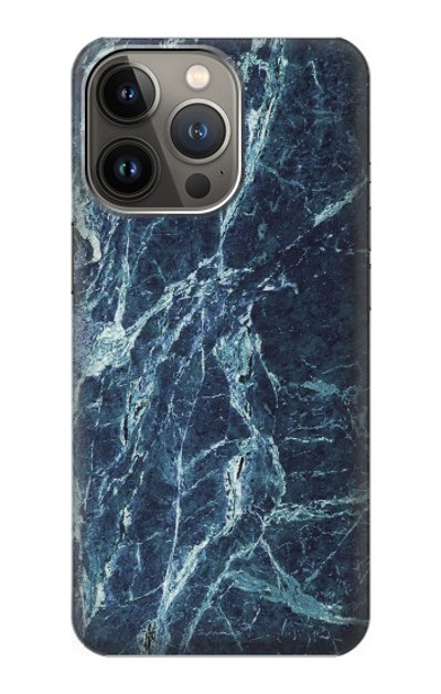 S2799 Light Blue Marble Stone Graphic Printed Case Cover Custodia per iPhone 14 Pro