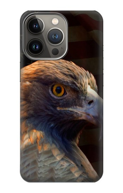 S3376 Eagle American Flag Case Cover Custodia per iPhone 14 Pro