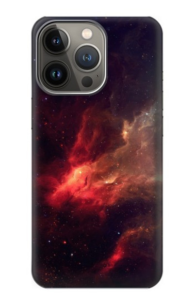 S3897 Red Nebula Space Case Cover Custodia per iPhone 14 Pro