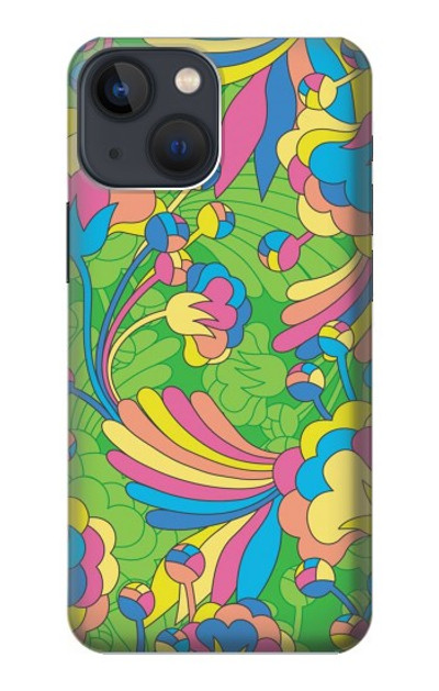 S3273 Flower Line Art Pattern Case Cover Custodia per iPhone 14 Plus