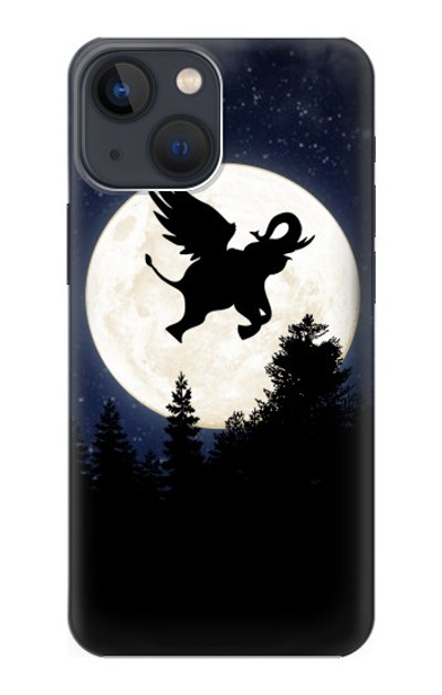 S3323 Flying Elephant Full Moon Night Case Cover Custodia per iPhone 14 Plus