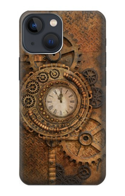 S3401 Clock Gear Steampunk Case Cover Custodia per iPhone 14 Plus