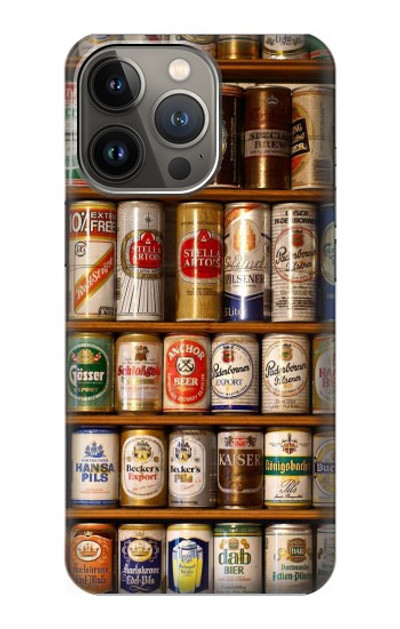 S0983 Beer Cans Collection Case Cover Custodia per iPhone 14 Pro Max