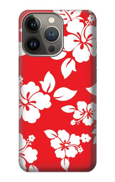 S1949 Hawaiian Hibiscus Pattern Case Cover Custodia per iPhone 14 Pro Max