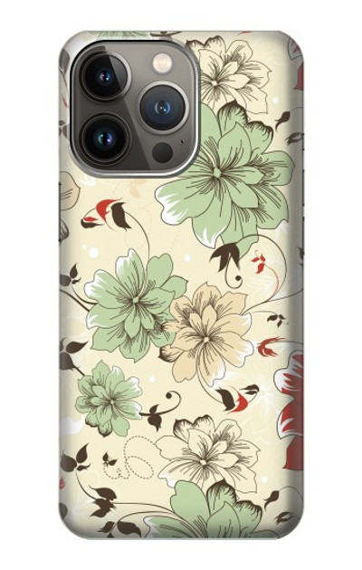 S2179 Flower Floral Vintage Art Pattern Case Cover Custodia per iPhone 14 Pro Max