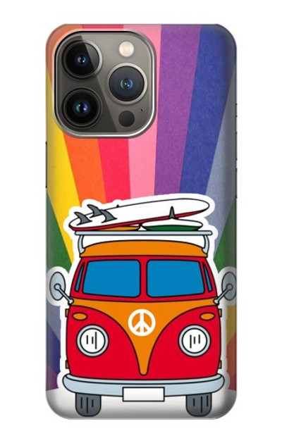 S3488 Hippie Van Case Cover Custodia per iPhone 14 Pro Max