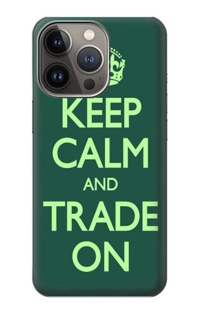 S3862 Keep Calm and Trade On Case Cover Custodia per iPhone 14 Pro Max