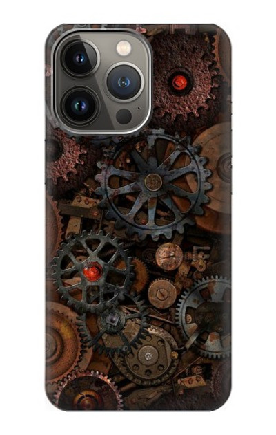 S3884 Steampunk Mechanical Gears Case Cover Custodia per iPhone 14 Pro Max