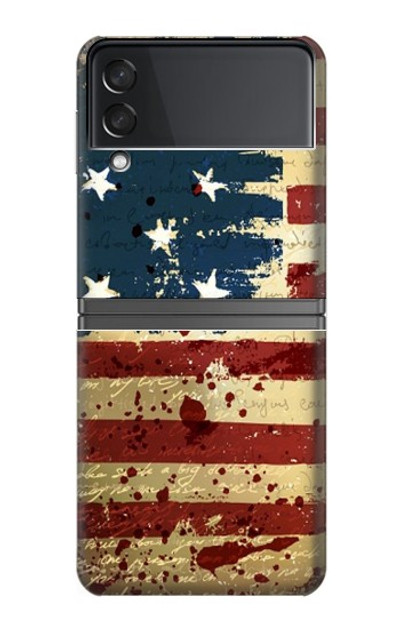 S2349 Old American Flag Case Cover Custodia per Samsung Galaxy Z Flip 4