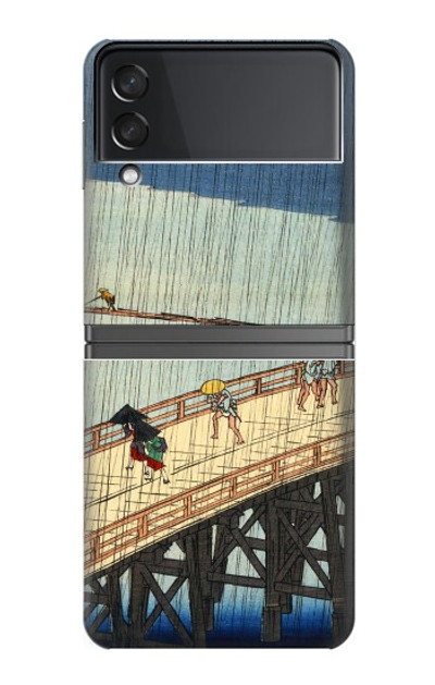 S3347 Utagawa Hiroshige Sudden shower Case Cover Custodia per Samsung Galaxy Z Flip 4