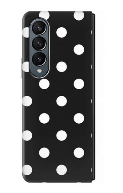S2299 Black Polka Dots Case Cover Custodia per Samsung Galaxy Z Fold 4 S2299 Black Polka Dots Case Cover Custodia per Samsung Galaxy Z Fold 4