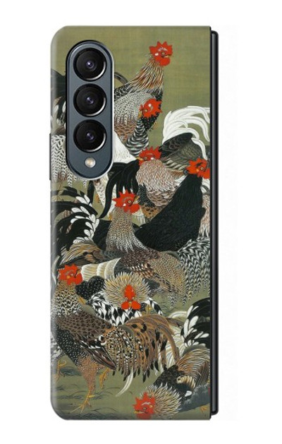 S2699 Ito Jakuchu Rooster Case Cover Custodia per Samsung Galaxy Z Fold 4 S2699 Ito Jakuchu Rooster Case Cover Custodia per Samsung Galaxy Z Fold 4