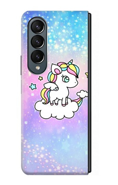 S3256 Cute Unicorn Cartoon Case Cover Custodia per Samsung Galaxy Z Fold 4