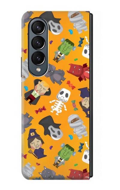 S3275 Cute Halloween Cartoon Pattern Case Cover Custodia per Samsung Galaxy Z Fold 4