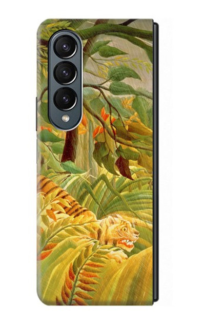 S3344 Henri Rousseau Tiger in a Tropical Storm Case Cover Custodia per Samsung Galaxy Z Fold 4