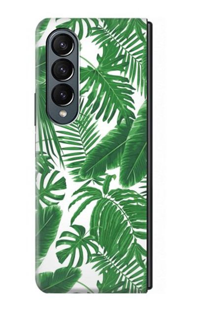 S3457 Paper Palm Monstera Case Cover Custodia per Samsung Galaxy Z Fold 4