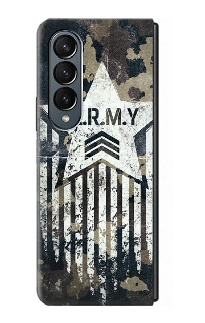 S3666 Army Camo Camouflage Case Cover Custodia per Samsung Galaxy Z Fold 4