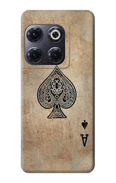 S2928 Vintage Spades Ace Card Case Cover Custodia per OnePlus 10T