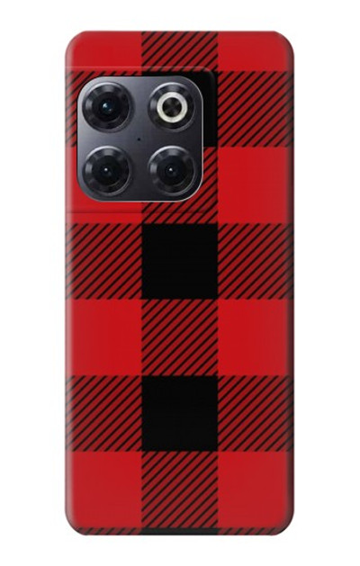 S2931 Red Buffalo Check Pattern Case Cover Custodia per OnePlus 10T