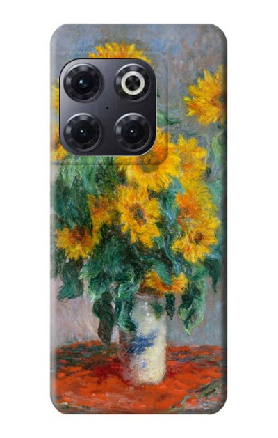 S2937 Claude Monet Bouquet of Sunflowers Case Cover Custodia per OnePlus 10T