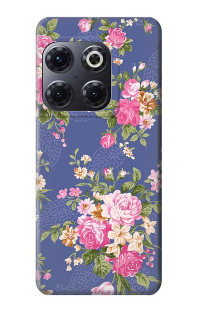 S3265 Vintage Flower Pattern Case Cover Custodia per OnePlus 10T