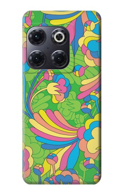 S3273 Flower Line Art Pattern Case Cover Custodia per OnePlus 10T