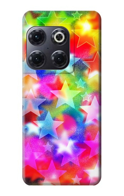 S3292 Colourful Disco Star Case Cover Custodia per OnePlus 10T
