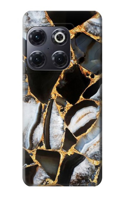 S3419 Gold Marble Graphic Print Case Cover Custodia per OnePlus 10T