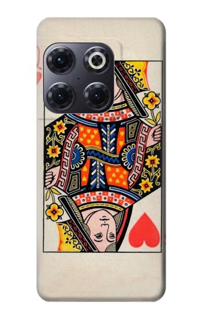 S3429 Queen Hearts Card Case Cover Custodia per OnePlus 10T