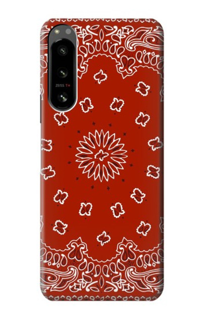 S3355 Bandana Red Pattern Case Cover Custodia per Sony Xperia 5 IV