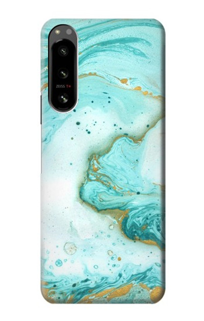 S3399 Green Marble Graphic Print Case Cover Custodia per Sony Xperia 5 IV