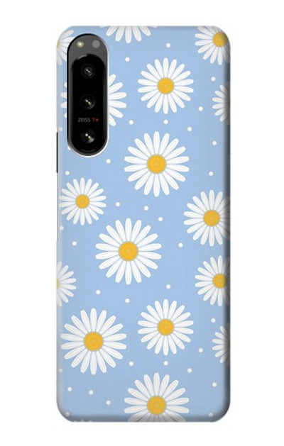 S3681 Daisy Flowers Pattern Case Cover Custodia per Sony Xperia 5 IV