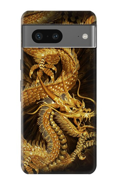 S2804 Chinese Gold Dragon Printed Case Cover Custodia per Google Pixel 7