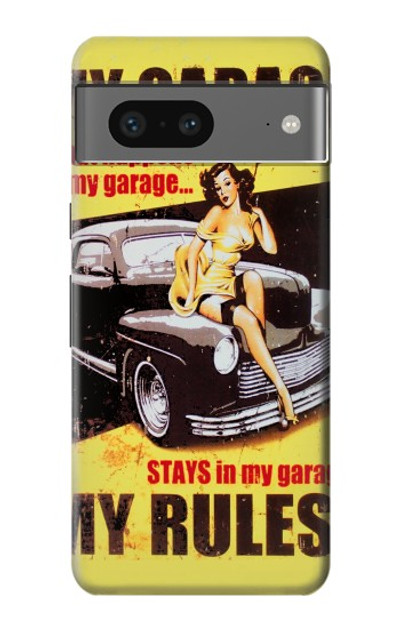 S3198 My Garage Pinup Girl Case Cover Custodia per Google Pixel 7