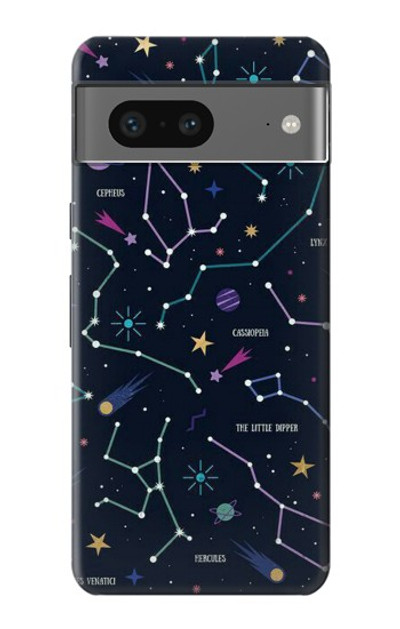 S3220 Star Map Zodiac Constellations Case Cover Custodia per Google Pixel 7