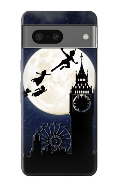 S3249 Peter Pan Fly Full Moon Night Case Cover Custodia per Google Pixel 7