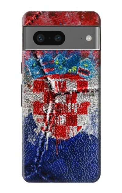 S3313 Croatia Flag Vintage Football Graphic Case Cover Custodia per Google Pixel 7