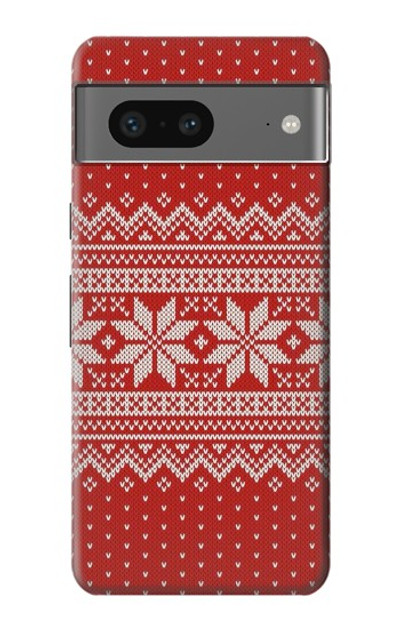 S3384 Winter Seamless Knitting Pattern Case Cover Custodia per Google Pixel 7
