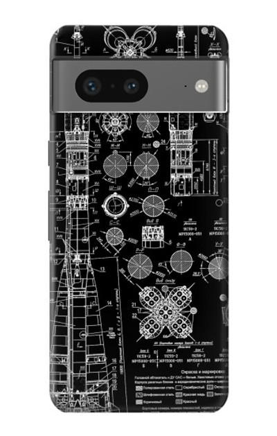 S3436 Apollo Blue Print Case Cover Custodia per Google Pixel 7