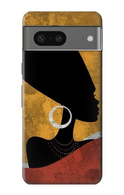 S3453 African Queen Nefertiti Silhouette Case Cover Custodia per Google Pixel 7