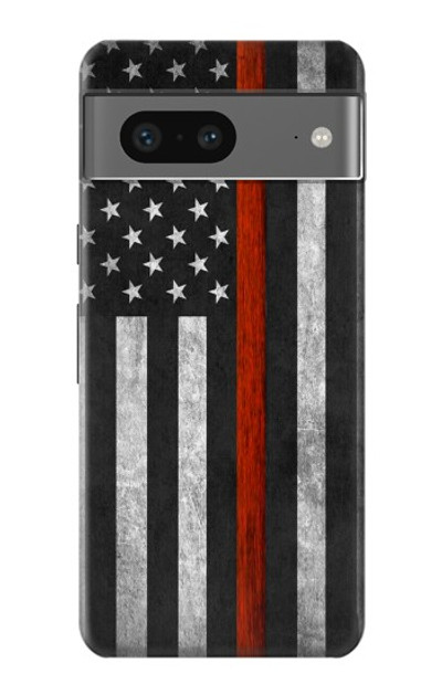 S3472 Firefighter Thin Red Line Flag Case Cover Custodia per Google Pixel 7