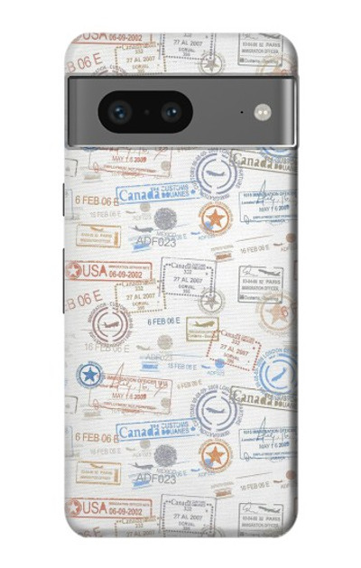 S3903 Travel Stamps Case Cover Custodia per Google Pixel 7